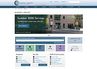 COCC Library Website Screenshot