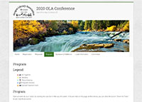 OLA Conference Program Screenshot